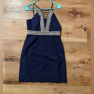 Lilly Pulitzer Navy and Cream Dress